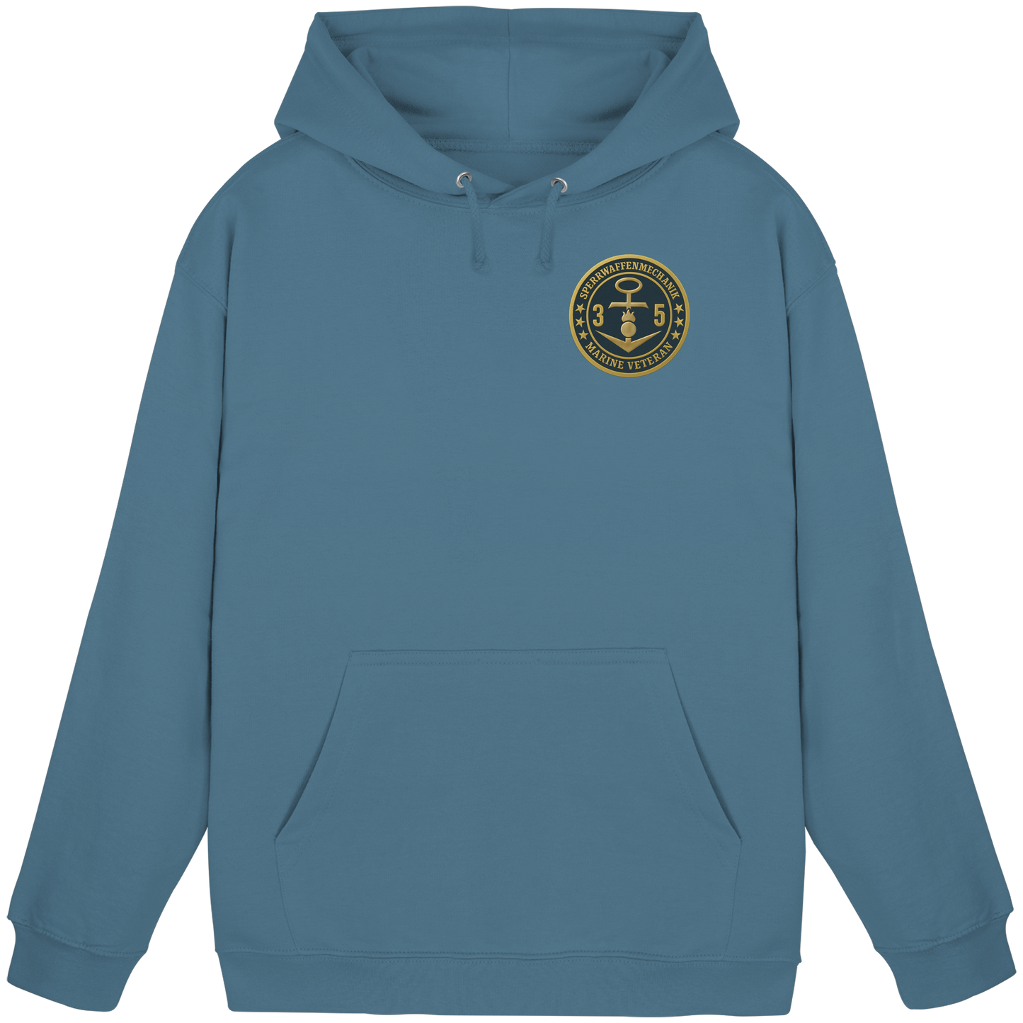 Marine Veteran 35er SPERRWAFFENMECHANIK - Metalleffekt - Basic Unisex Hoodie