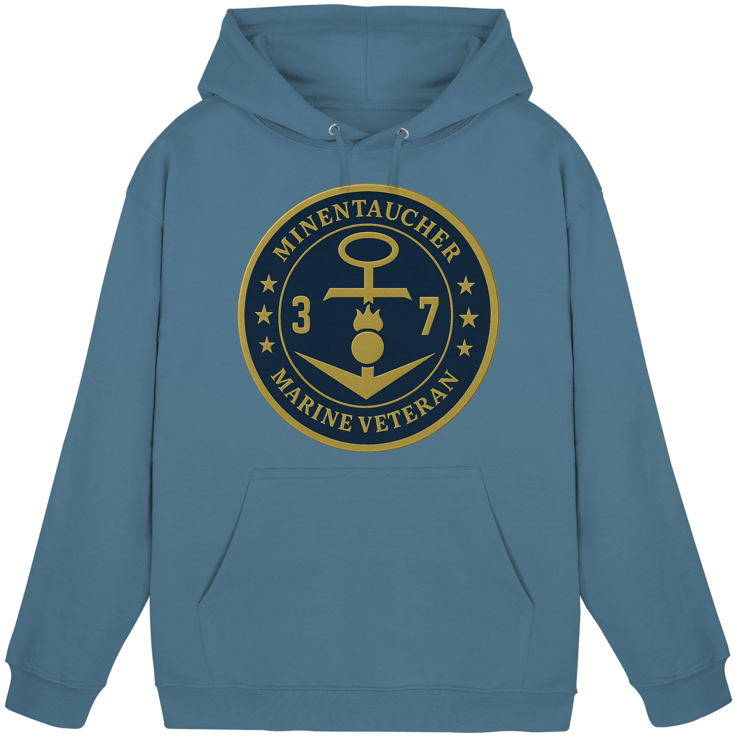 Marine Veteran 37er MINENTAUCHER - Metalleffekt - Basic Unisex Hoodie