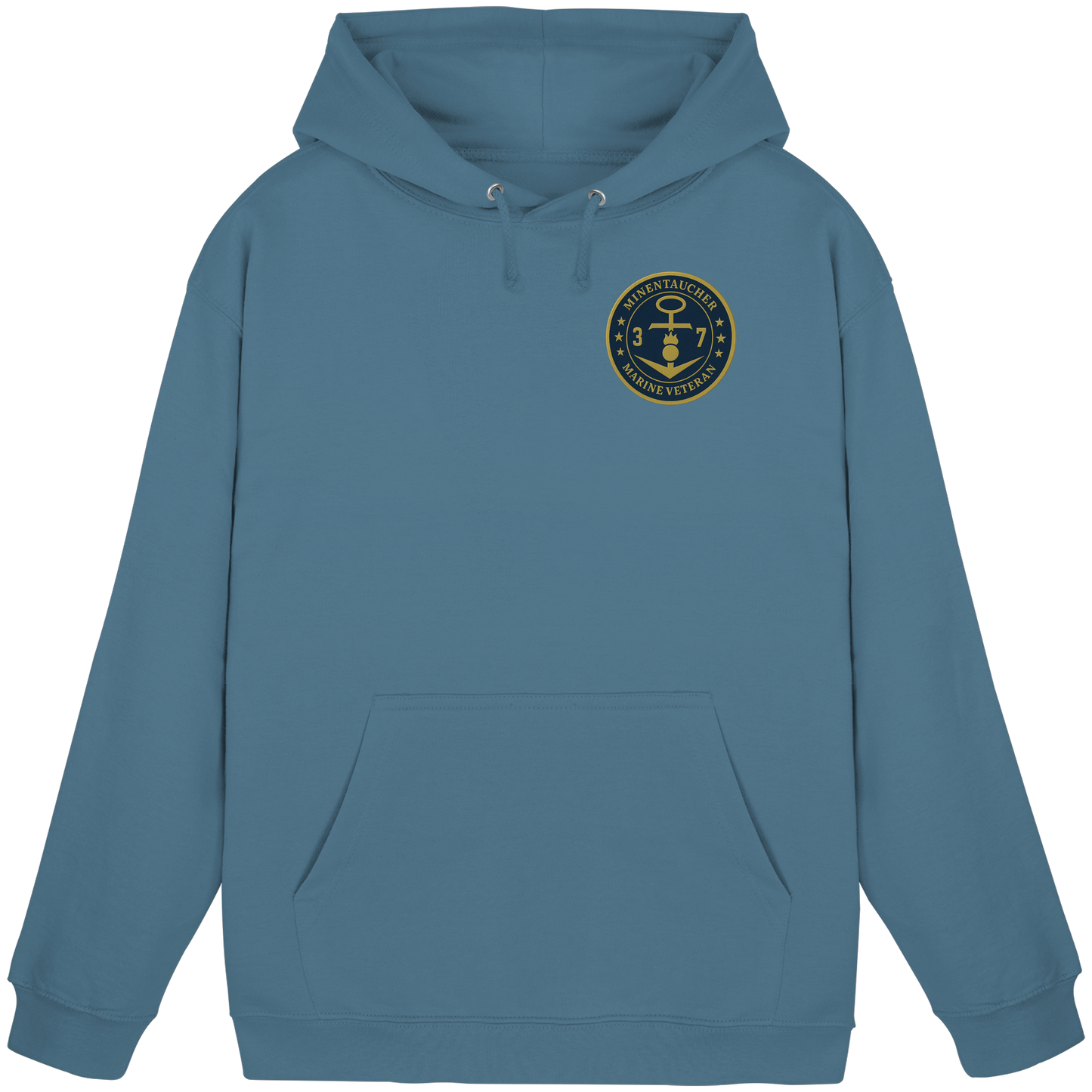 Marine Veteran 37er MINENTAUCHER - Metalleffekt - Basic Unisex Hoodie