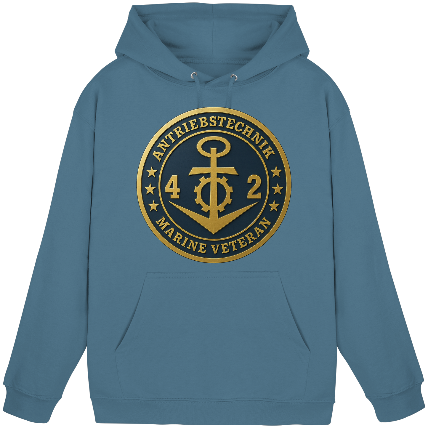 Marine Veteran 42er ANTRIEBSTECHNIK - Metalleffekt - Basic Unisex Hoodie
