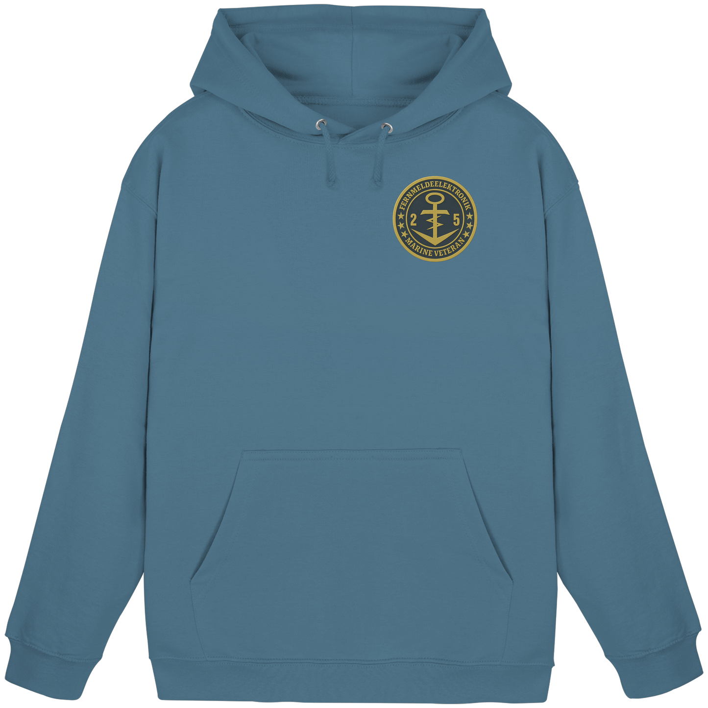 Marine Veteran 25er FERNMELDEELEKTRONIK- Metalleffekt - Basic Unisex Hoodie