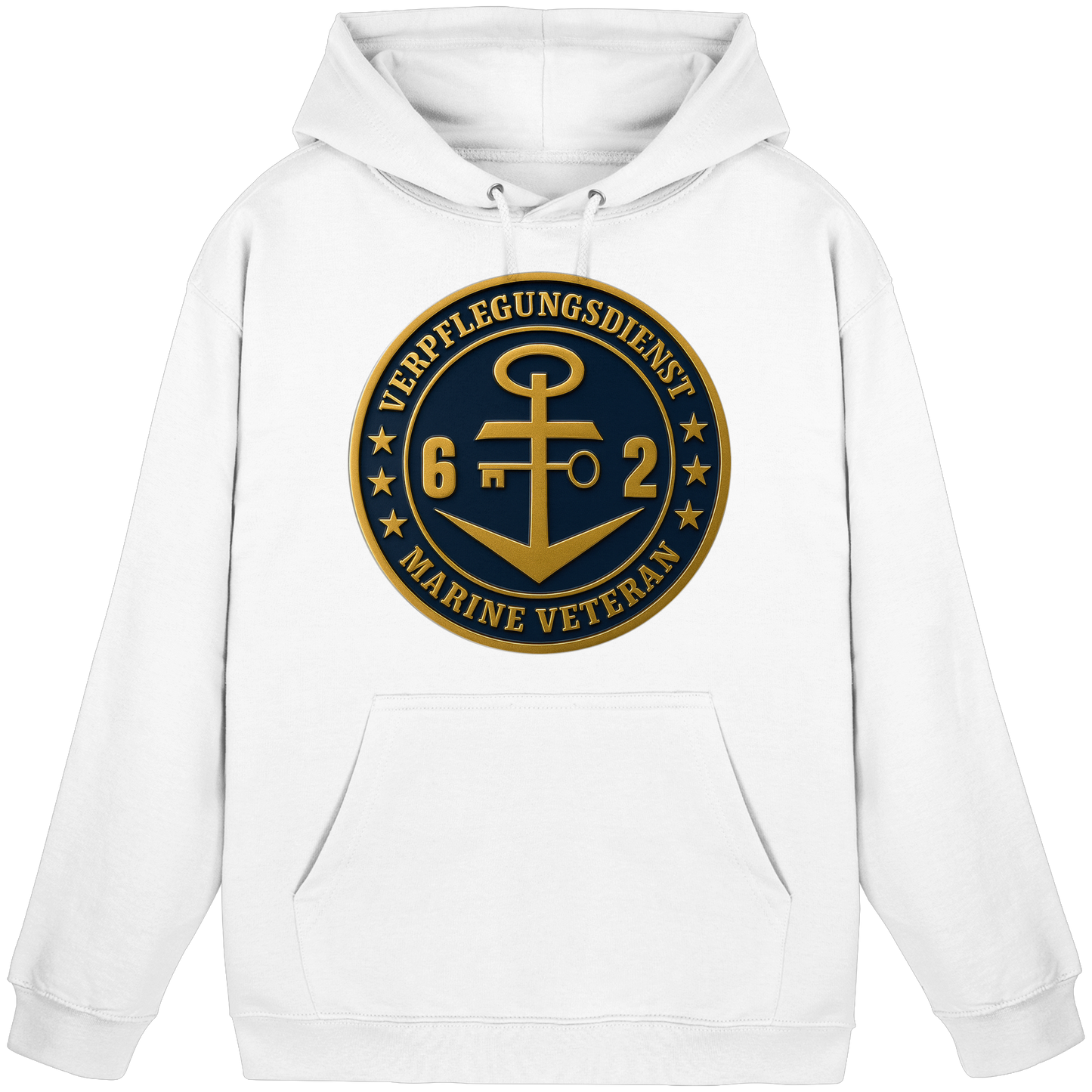 Marine Veteran 62er VERPFLEGUNGSDIENST - Metalleffekt - Basic Unisex Hoodie