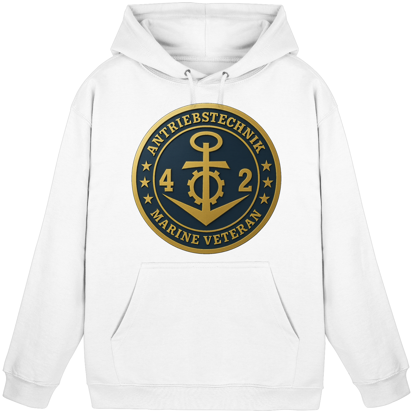 Marine Veteran 42er ANTRIEBSTECHNIK - Metalleffekt - Basic Unisex Hoodie