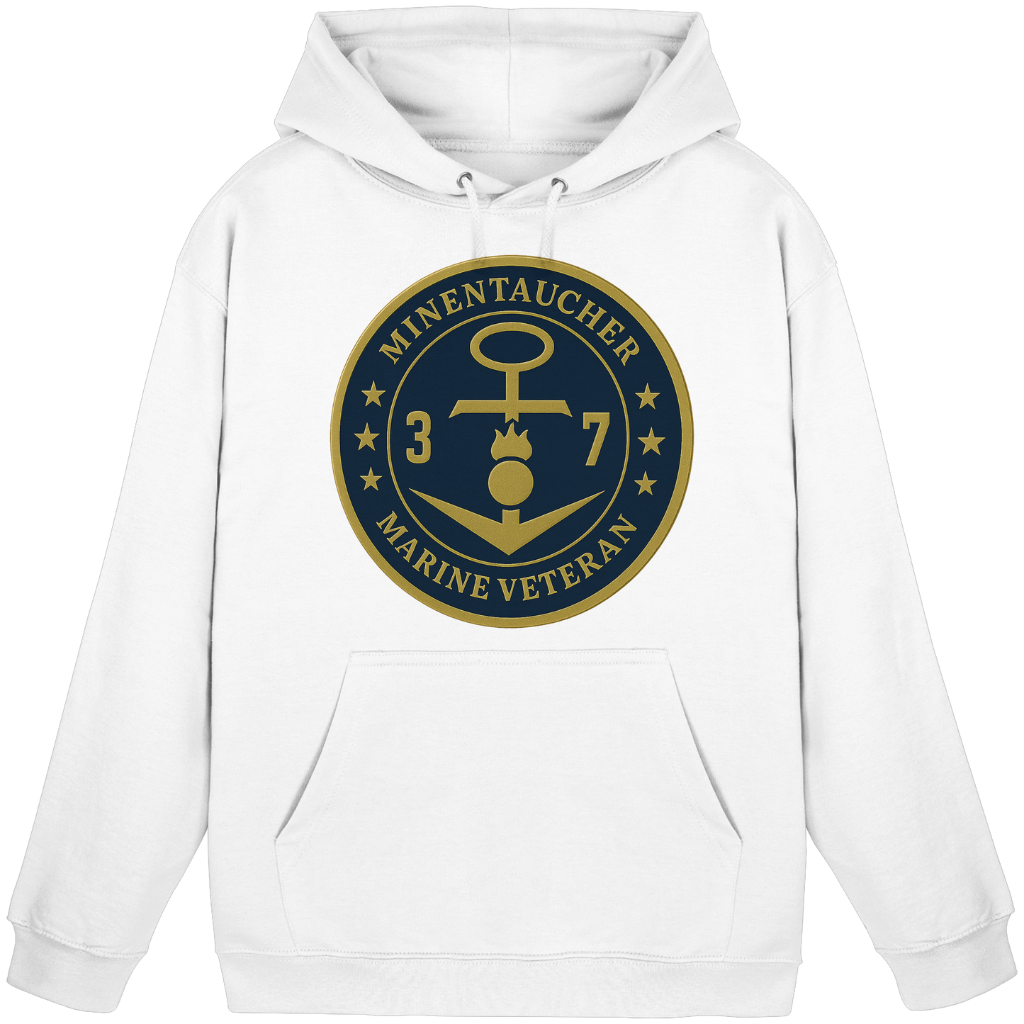 Marine Veteran 37er MINENTAUCHER - Metalleffekt - Basic Unisex Hoodie