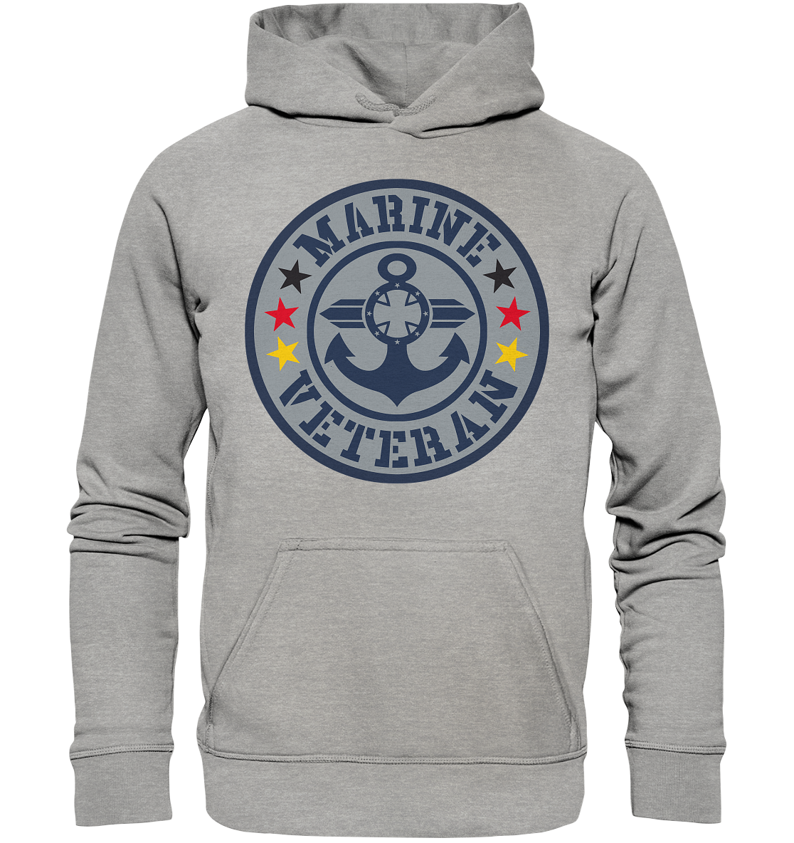 MARINE VETERAN Sterne - Basic Unisex Hoodie