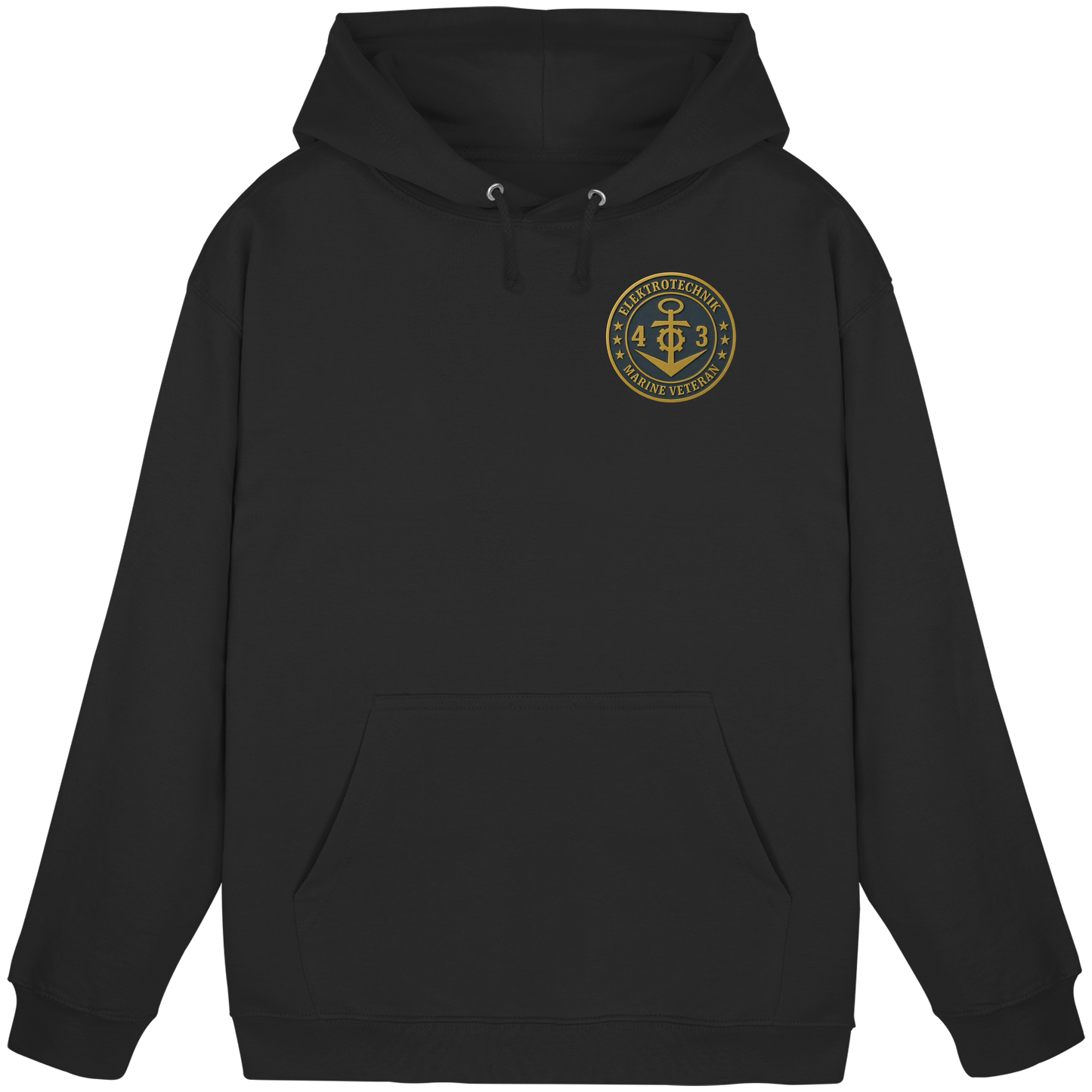 Marine Veteran 43er ELEKTROTECHNIK - Metalleffekt - Basic Unisex Hoodie