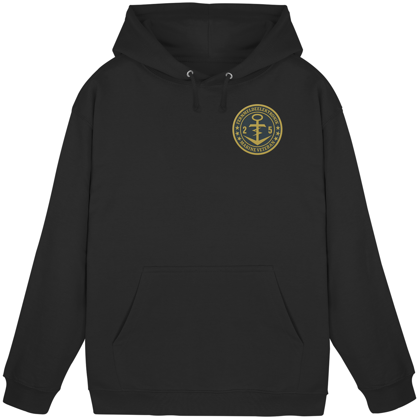 Marine Veteran 25er FERNMELDEELEKTRONIK- Metalleffekt - Basic Unisex Hoodie