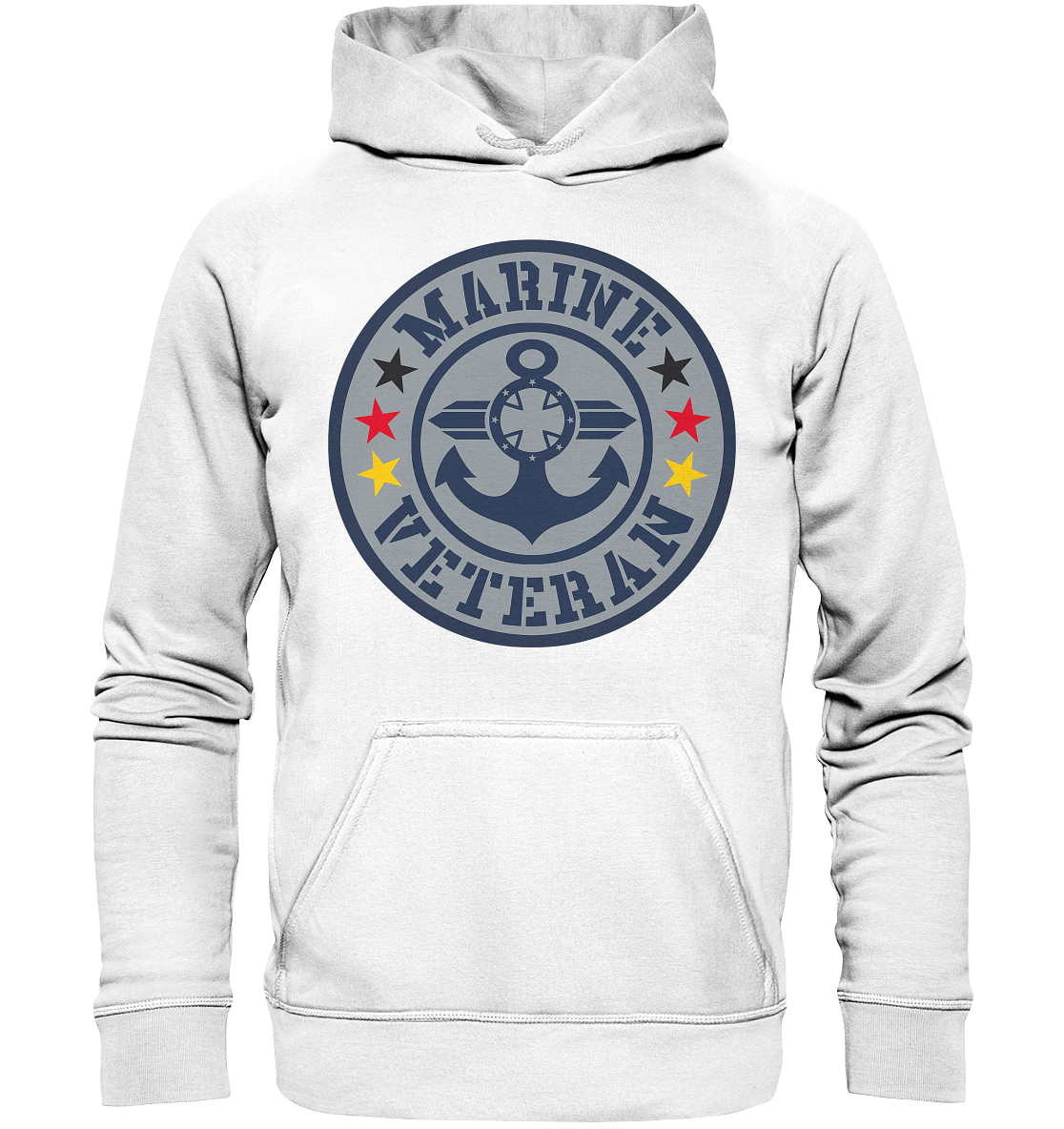 MARINE VETERAN Sterne - Basic Unisex Hoodie
