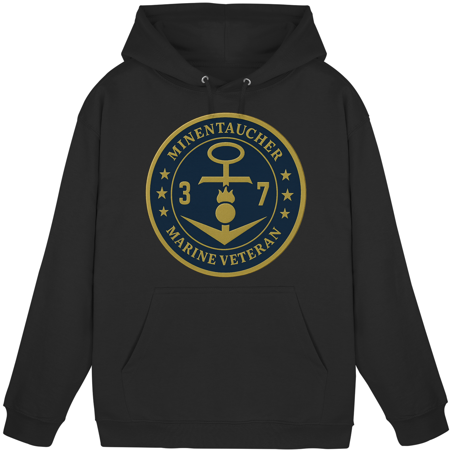 Marine Veteran 37er MINENTAUCHER - Metalleffekt - Basic Unisex Hoodie