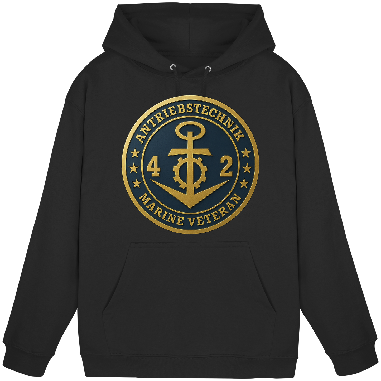 Marine Veteran 42er ANTRIEBSTECHNIK - Metalleffekt - Basic Unisex Hoodie