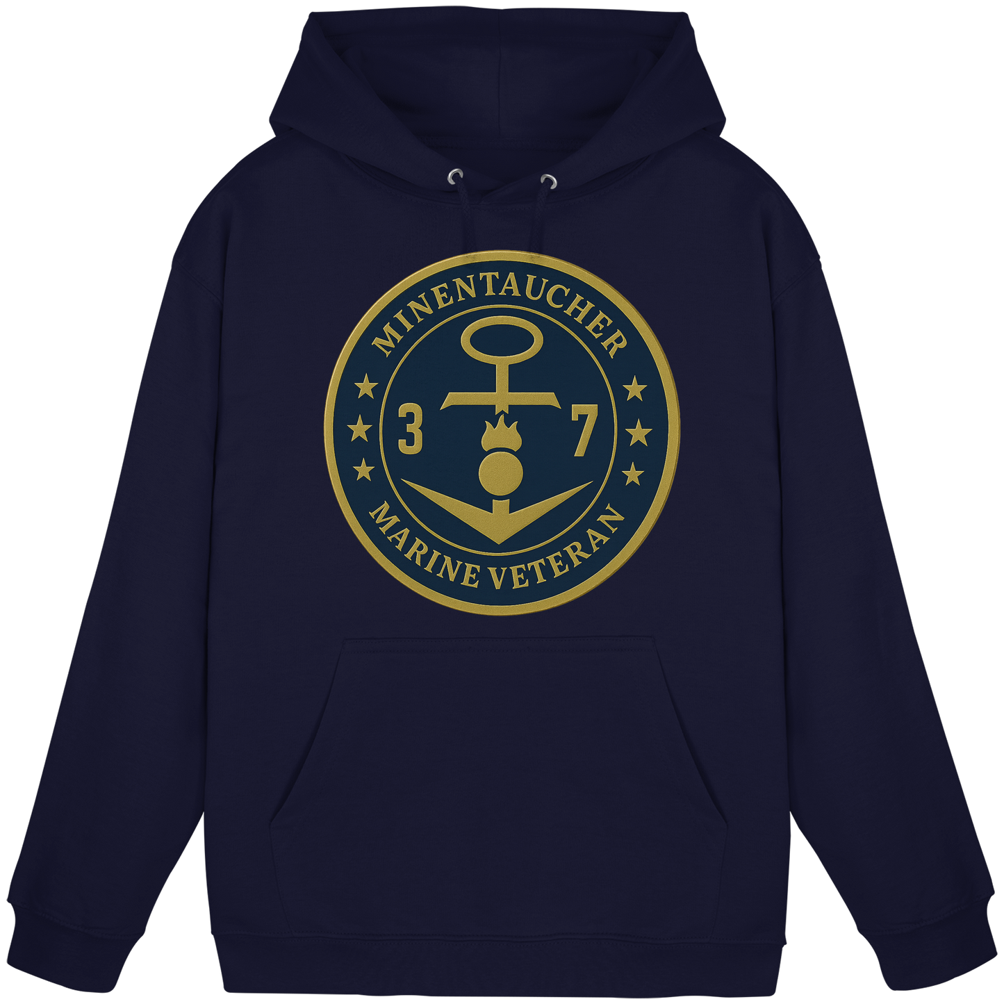 Marine Veteran 37er MINENTAUCHER - Metalleffekt - Basic Unisex Hoodie