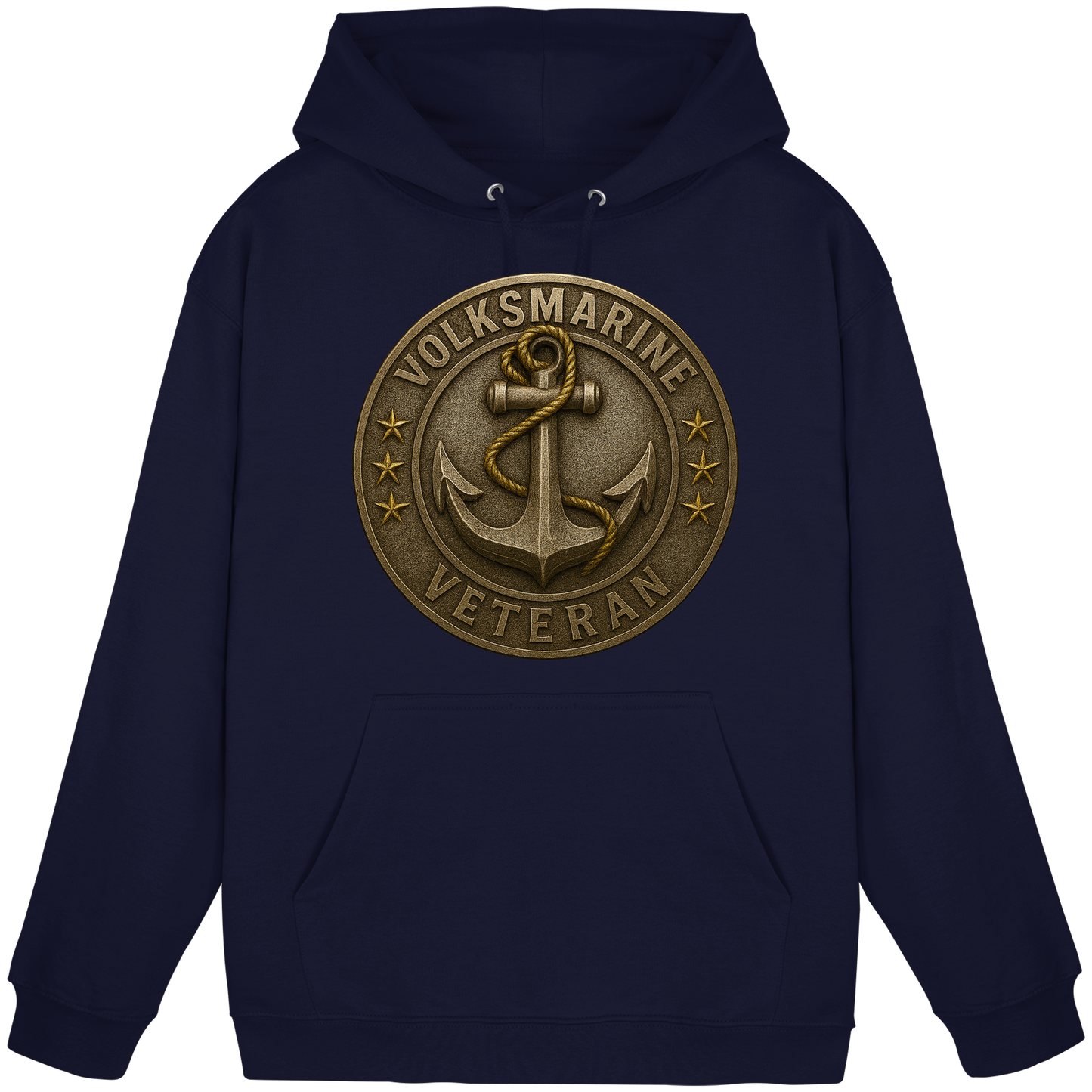 Volksmarine Veteran - Metalleffekt - Basic Unisex Hoodie