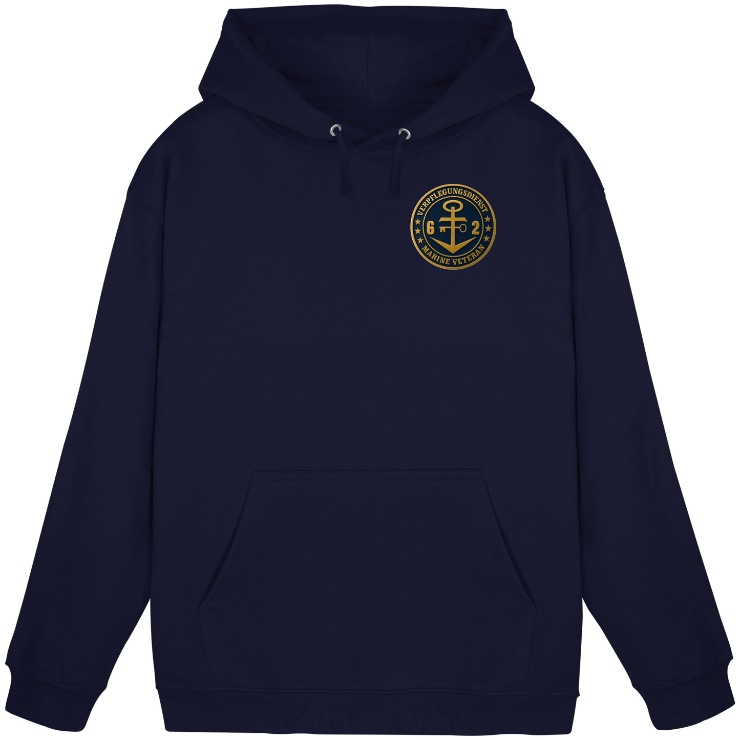 Marine Veteran 62er VERPFLEGUNGSDIENST - Metalleffekt - Basic Unisex Hoodie