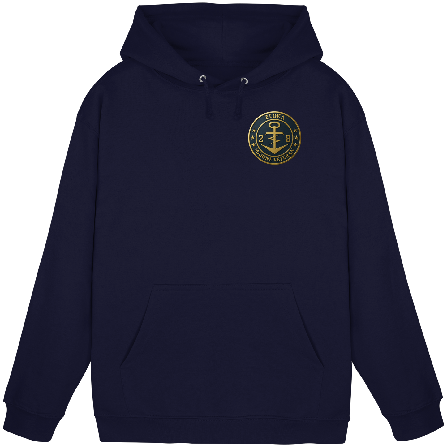 Marine Veteran 28er ELOKA - Metalleffekt - Basic Unisex Hoodie