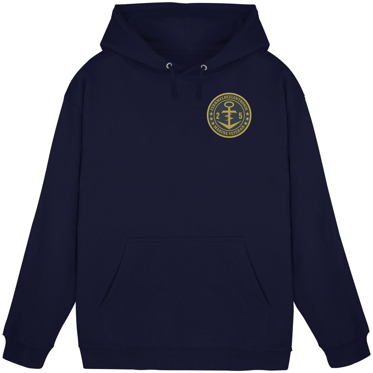 Marine Veteran 25er FERNMELDEELEKTRONIK- Metalleffekt - Basic Unisex Hoodie