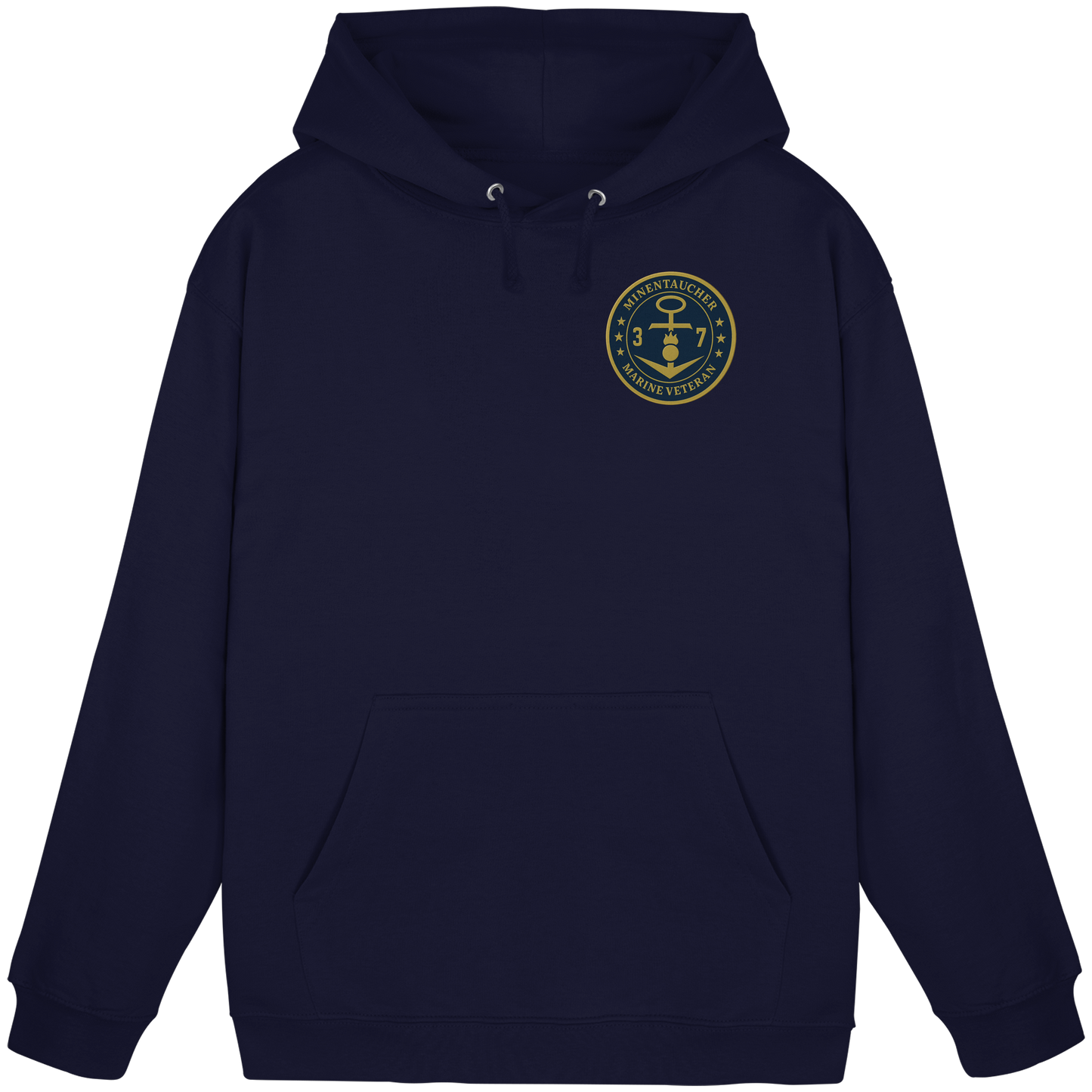 Marine Veteran 37er MINENTAUCHER - Metalleffekt - Basic Unisex Hoodie