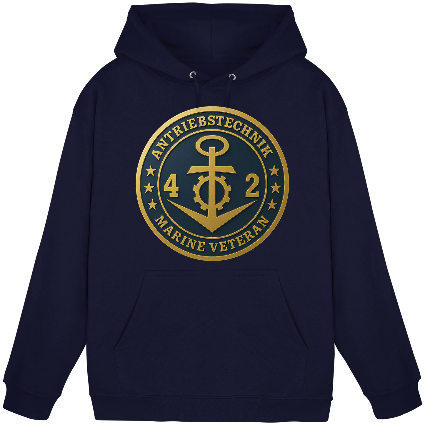 Marine Veteran 42er ANTRIEBSTECHNIK - Metalleffekt - Basic Unisex Hoodie