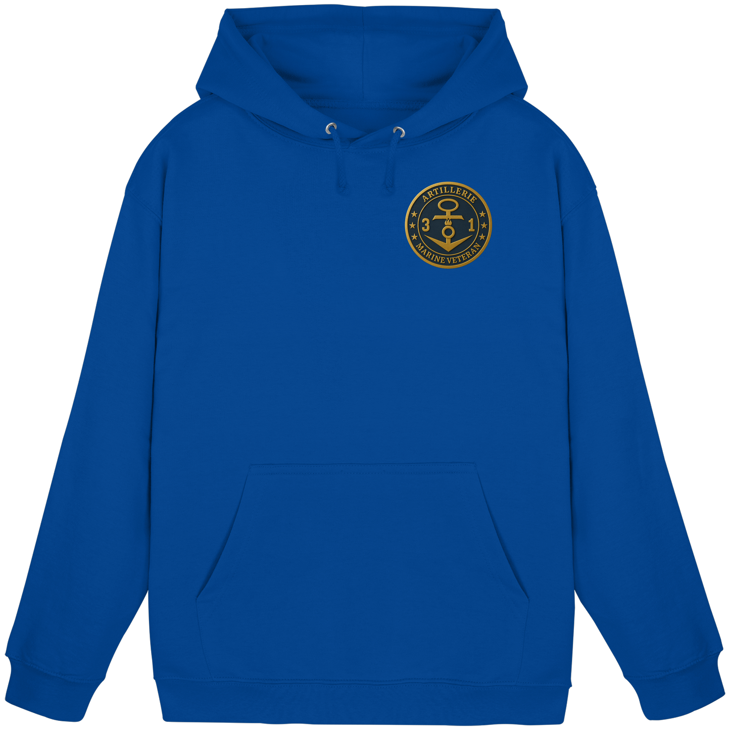 Marine Veteran 31er ARTILLERIE - Metalleffekt - Basic Unisex Hoodie