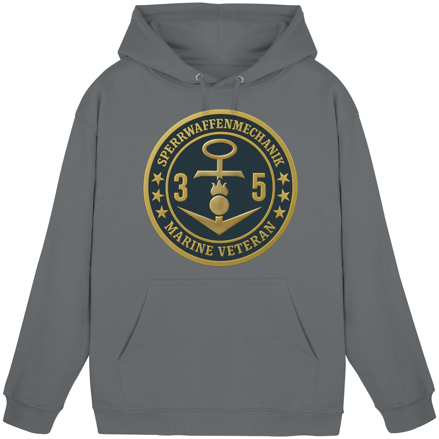 Marine Veteran 35er SPERRWAFFENMECHANIK - Metalleffekt - Basic Unisex Hoodie