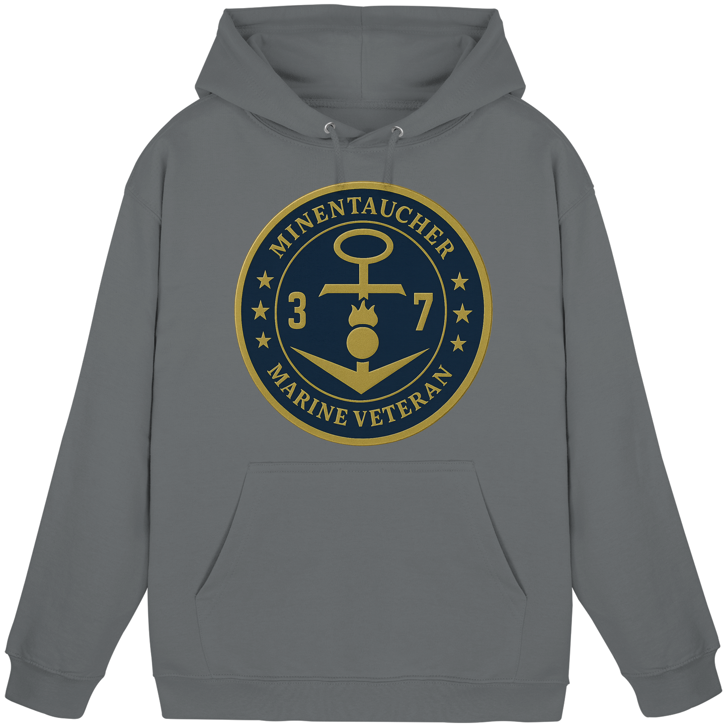 Marine Veteran 37er MINENTAUCHER - Metalleffekt - Basic Unisex Hoodie