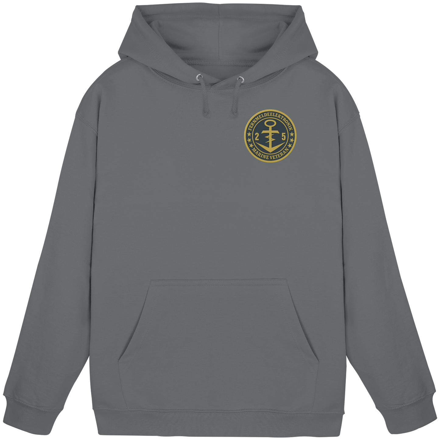 Marine Veteran 25er FERNMELDEELEKTRONIK- Metalleffekt - Basic Unisex Hoodie