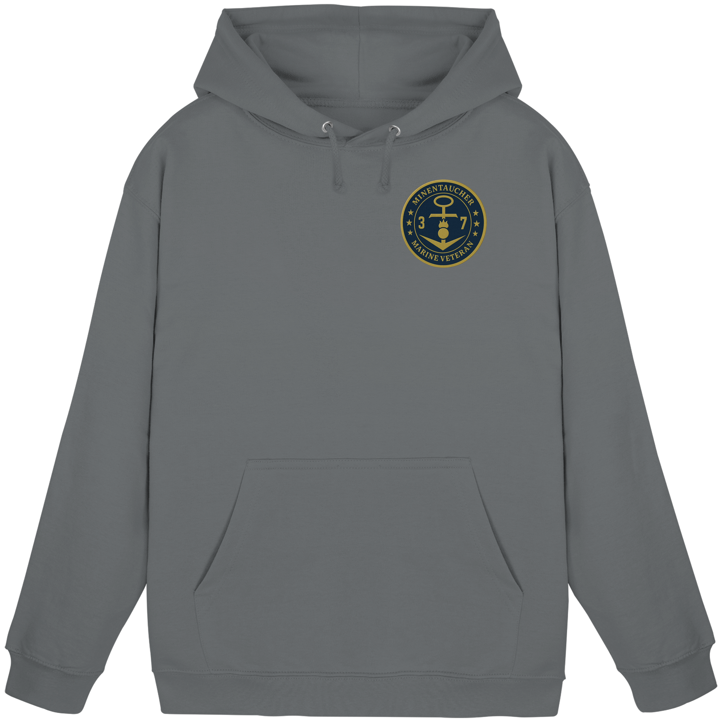 Marine Veteran 37er MINENTAUCHER - Metalleffekt - Basic Unisex Hoodie