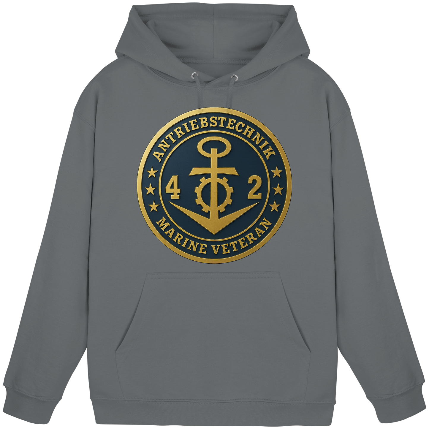 Marine Veteran 42er ANTRIEBSTECHNIK - Metalleffekt - Basic Unisex Hoodie