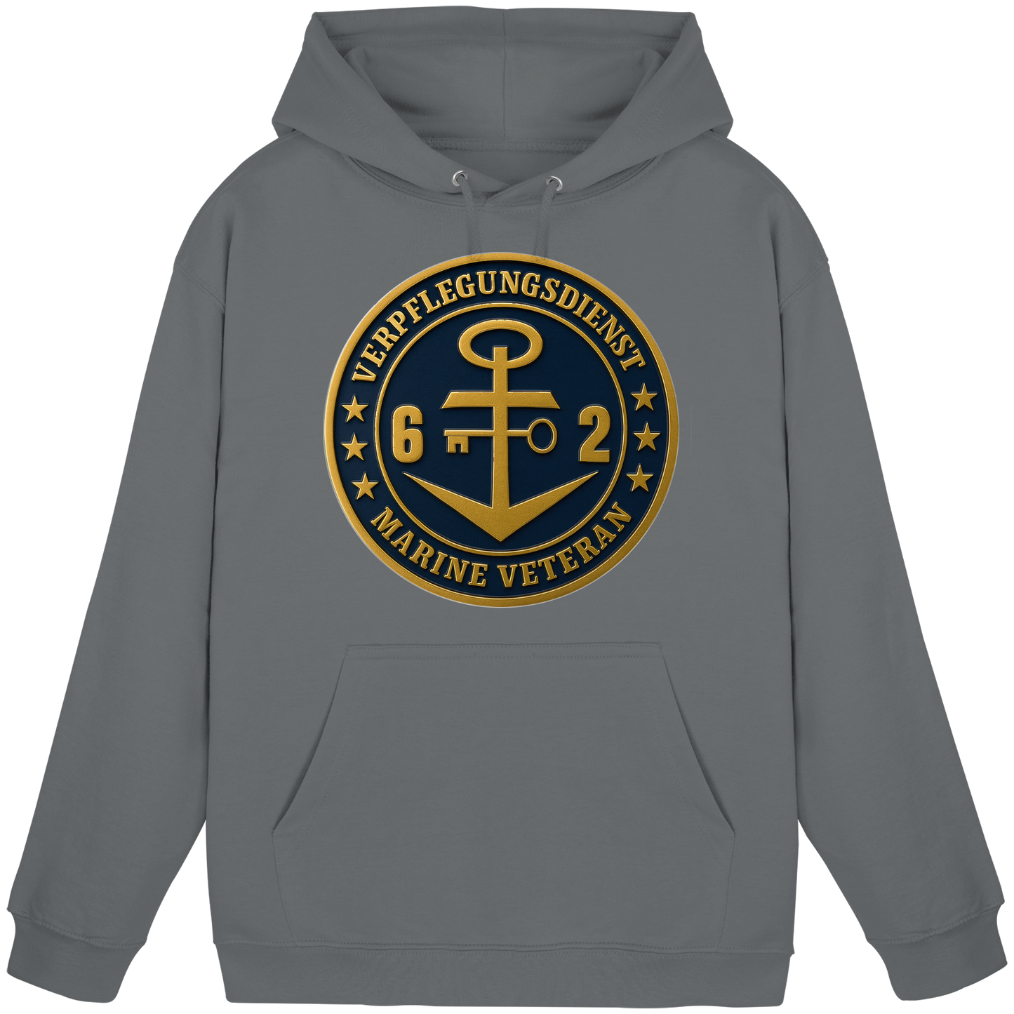 Marine Veteran 62er VERPFLEGUNGSDIENST - Metalleffekt - Basic Unisex Hoodie
