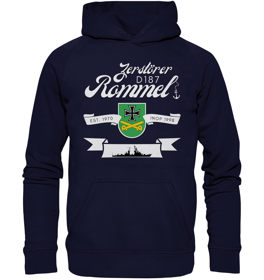 Zerstörer D187 ROMMEL EST. 1970 - Basic Unisex Hoodie XL
