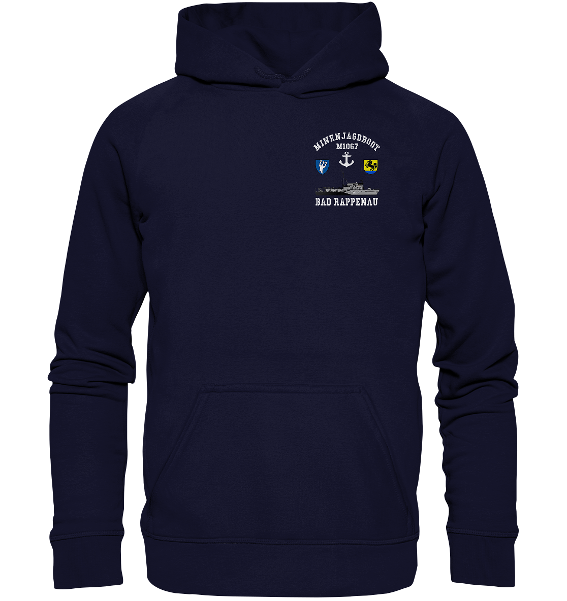 Mij.-Boot M1067 RAPPENAU 5.MSG beids. Druck - Basic Unisex Hoodie XL