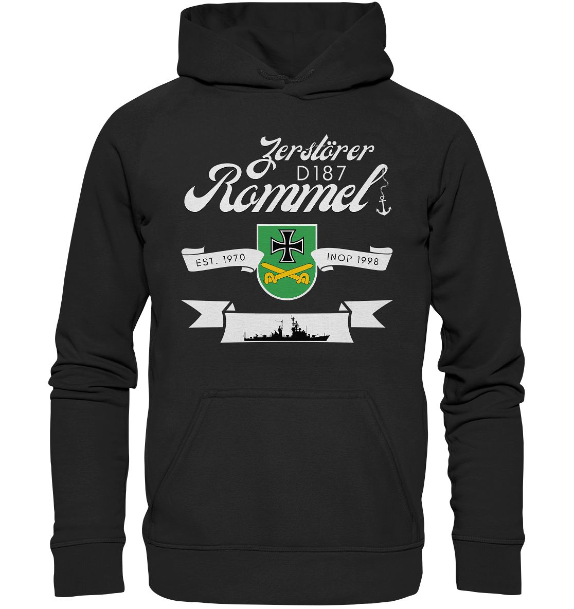 Zerstörer D187 ROMMEL EST. 1970 - Basic Unisex Hoodie XL