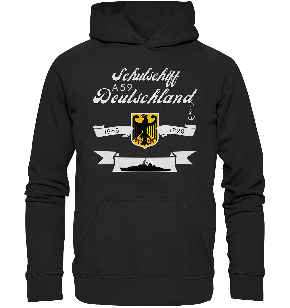 Schulschiffe A59 DEUTSCHLAND 1963-1990 - Basic Unisex Hoodie XL