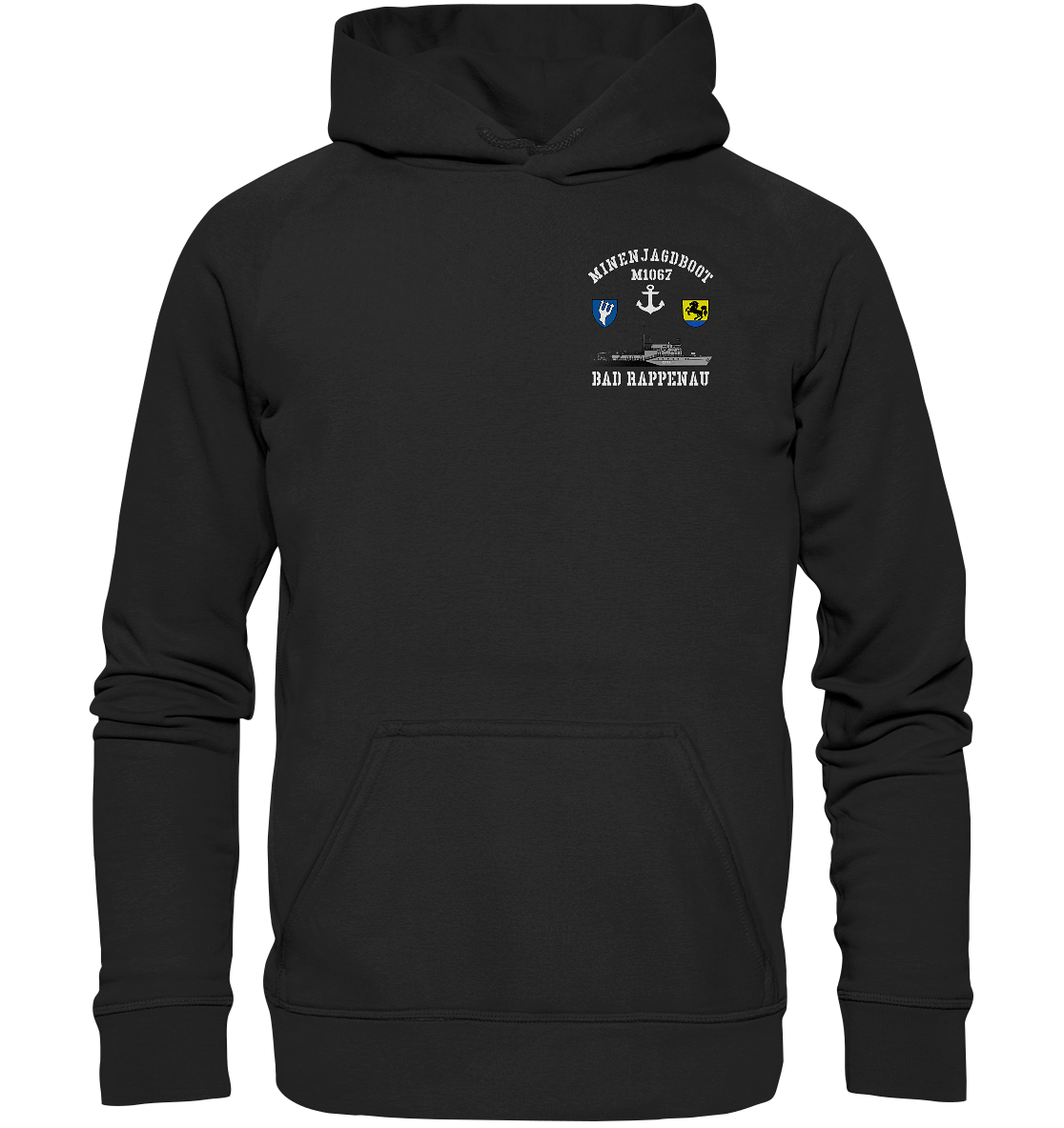 Mij.-Boot M1067 RAPPENAU 5.MSG beids. Druck - Basic Unisex Hoodie XL