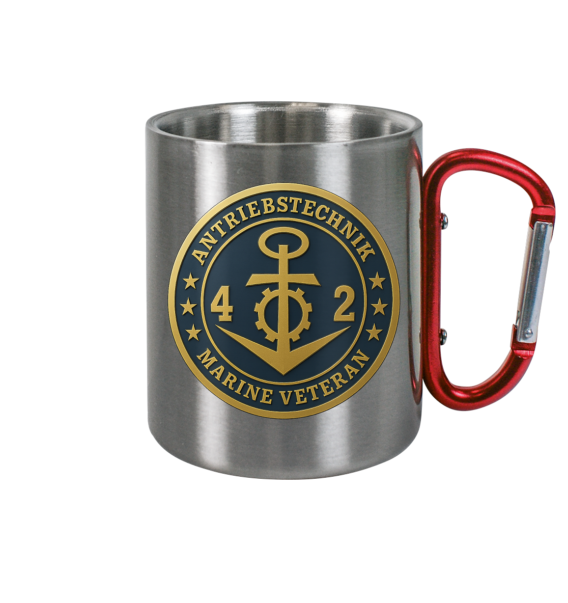 Marine Veteran 42er ANTRIEBSTECHNIK - Metalleffekt - Edelstahl Tasse