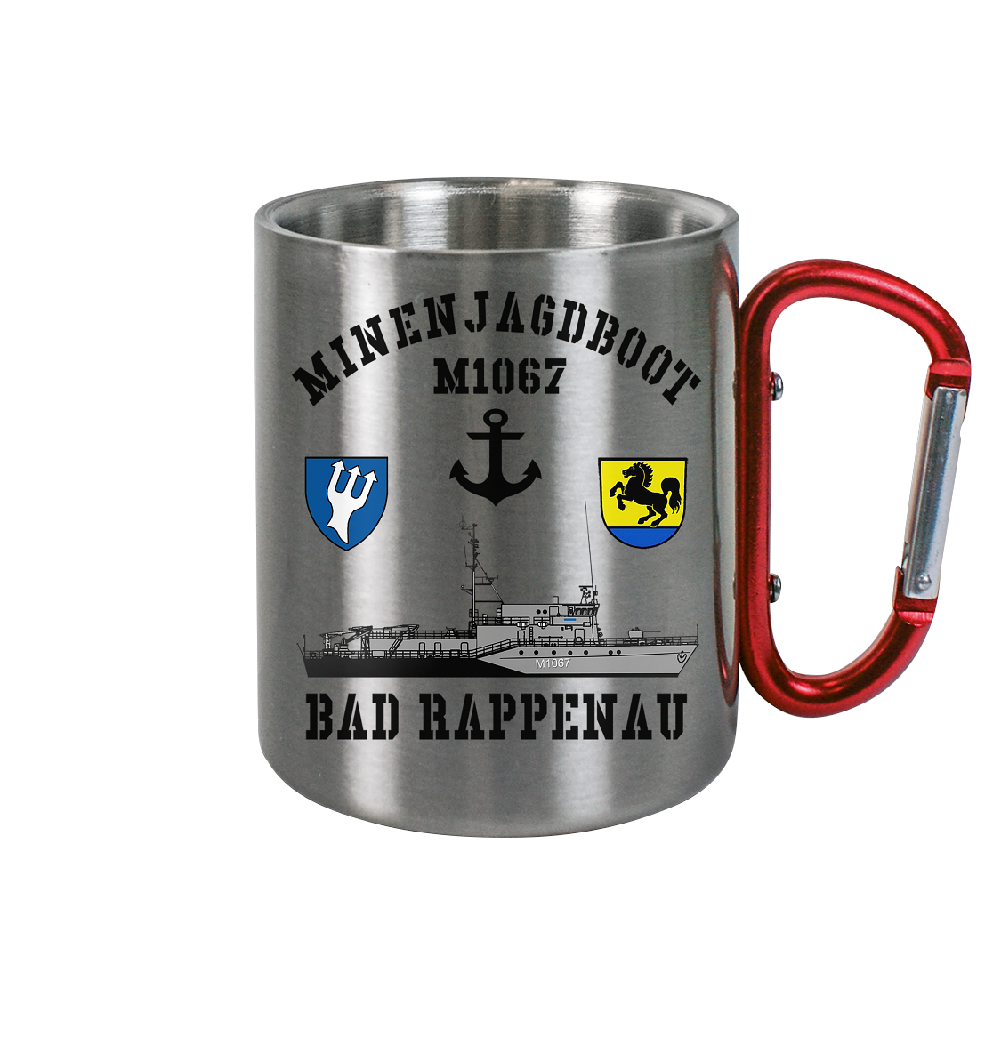 Mij.-Boot M1067 BAD RAPPENAU 5.MSG - Edelstahl Tasse