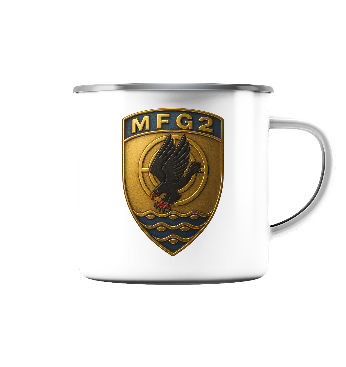 MFG 2 - Emaille Tasse (Silber)