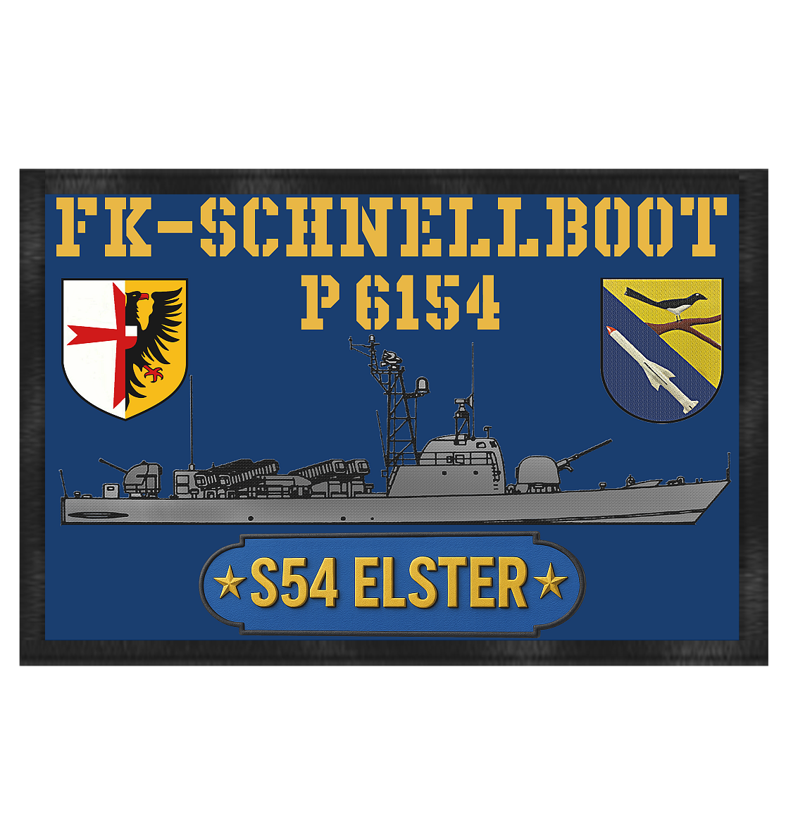 FK-Schnellboot P6154 S54 ELSTER - Fußmatte 60x40cm