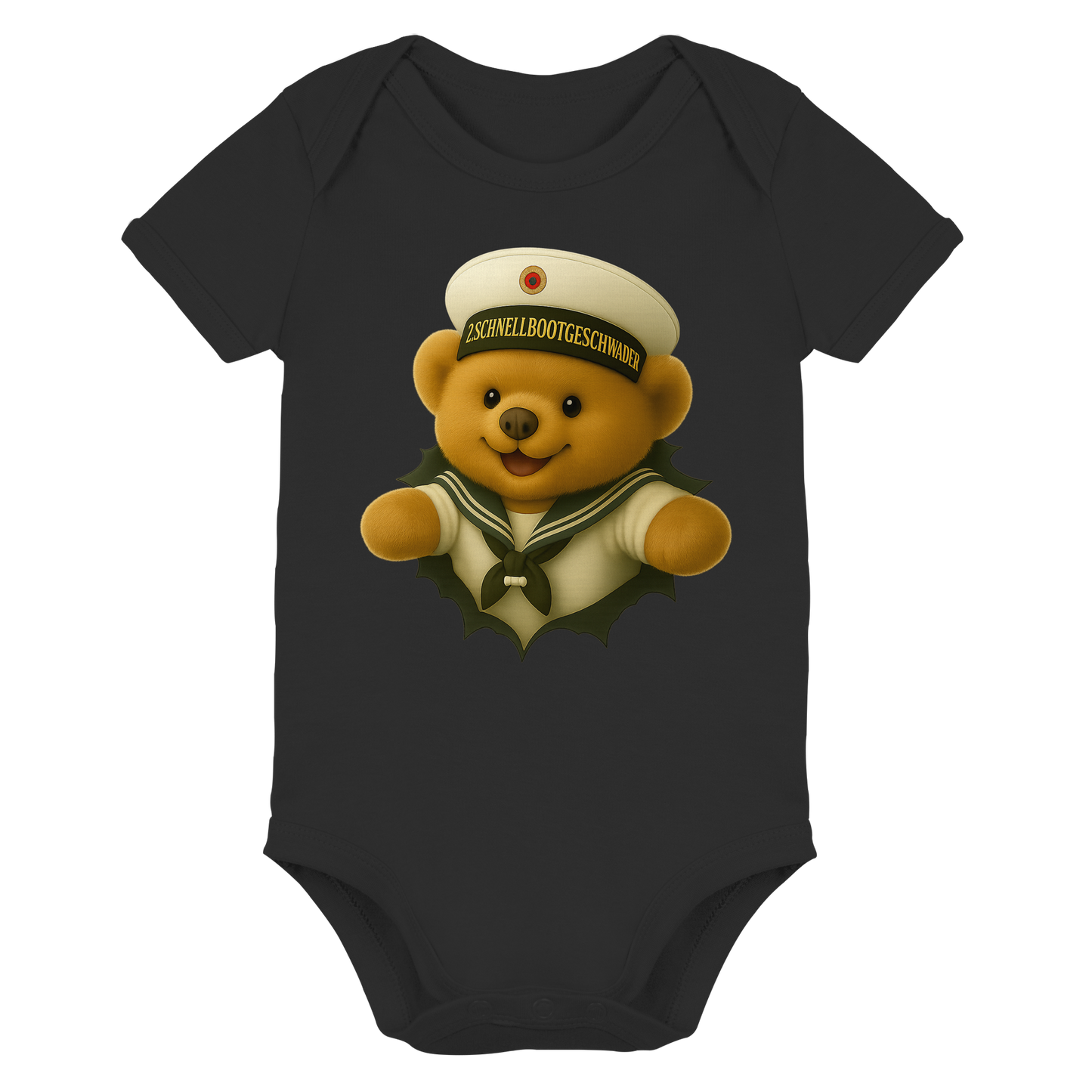 Teddy 2. SCHNELLBOOTGESCHWADER - Organic Baby Bodysuit