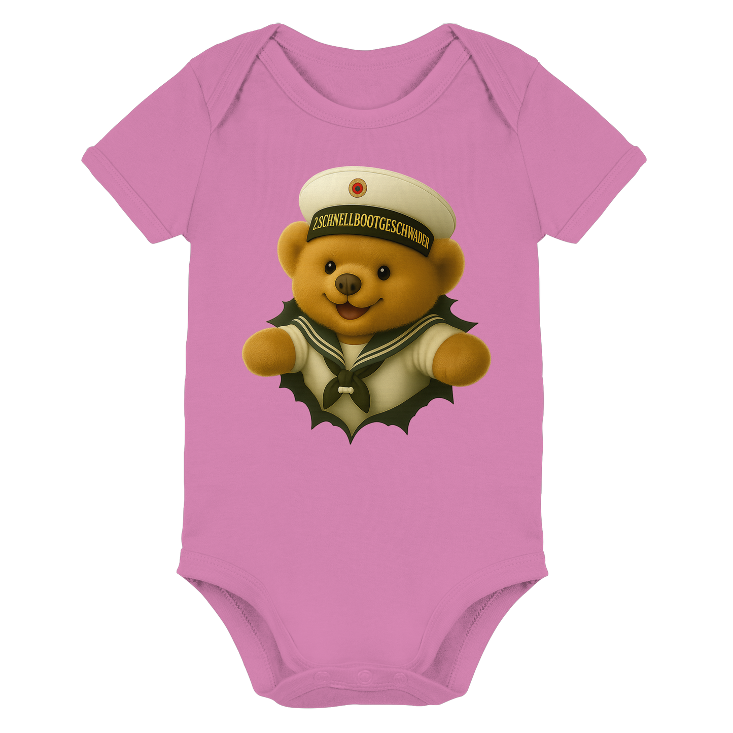 Teddy 2. SCHNELLBOOTGESCHWADER - Organic Baby Bodysuit