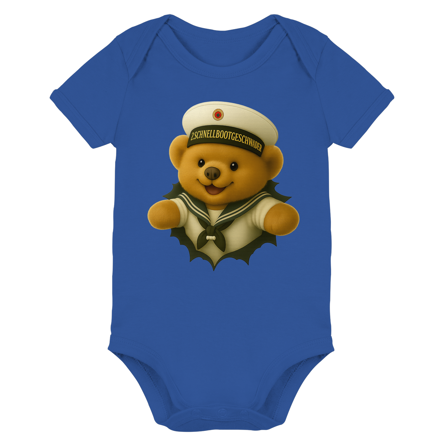 Teddy 2. SCHNELLBOOTGESCHWADER - Organic Baby Bodysuit