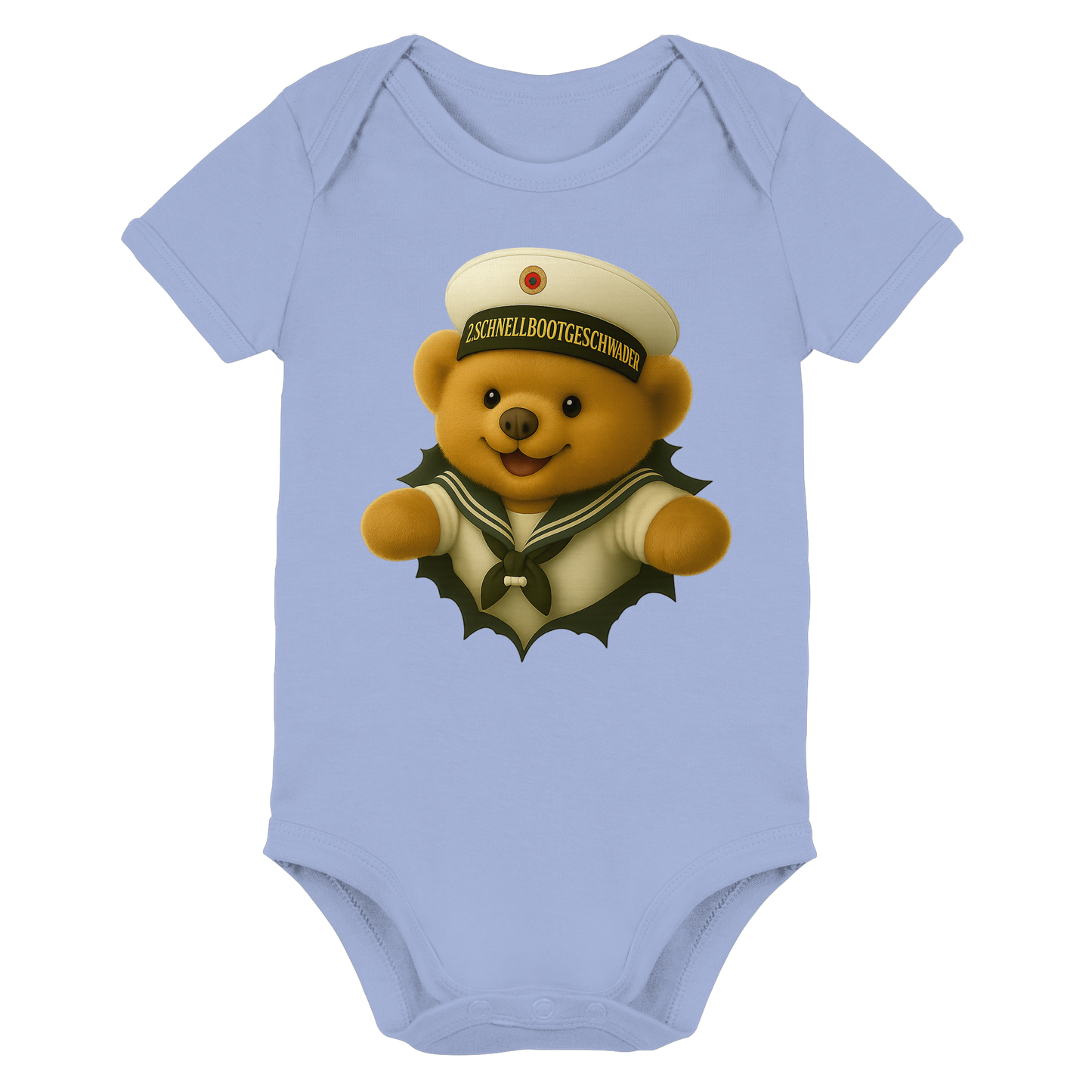 Teddy 2. SCHNELLBOOTGESCHWADER - Organic Baby Bodysuit
