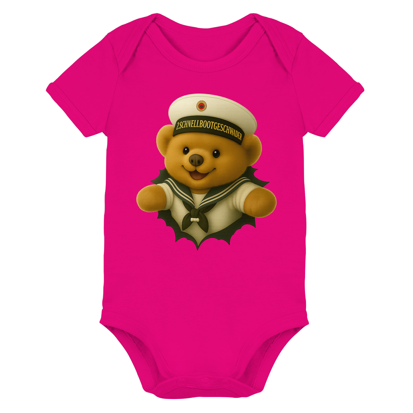 Teddy 2. SCHNELLBOOTGESCHWADER - Organic Baby Bodysuit