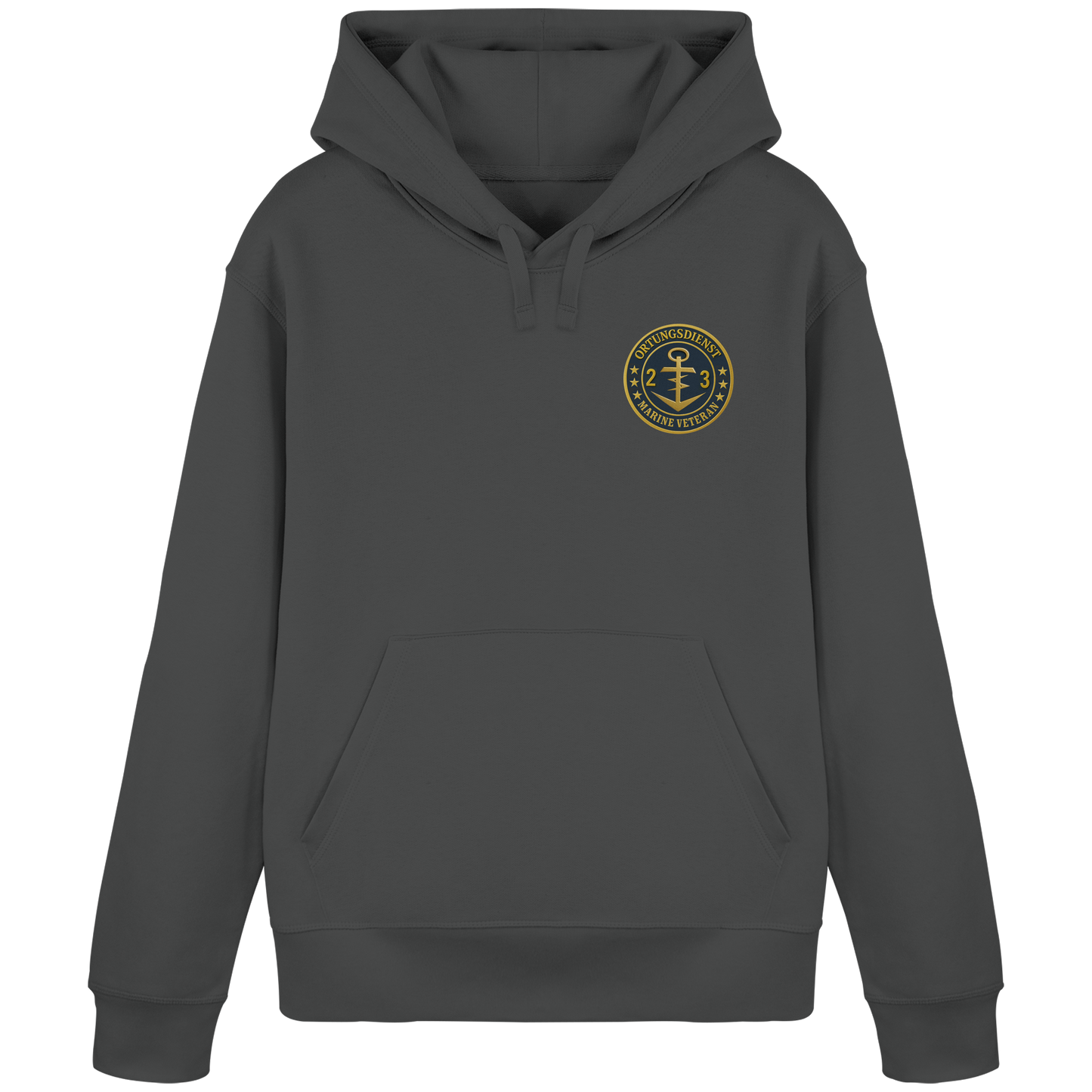 Marine Veteran 23er ORTUNG - Metalleffekt - Organic Basic Hoodie