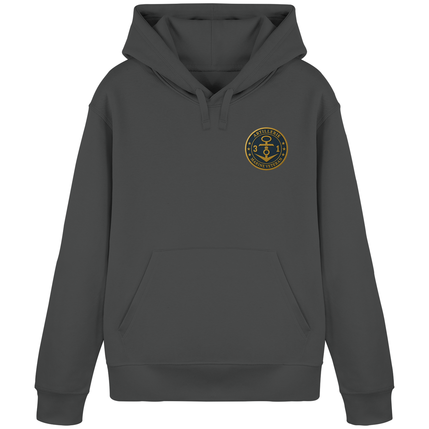 Marine Veteran 31er ARTILLERIE - Metalleffekt - Organic Basic Hoodie