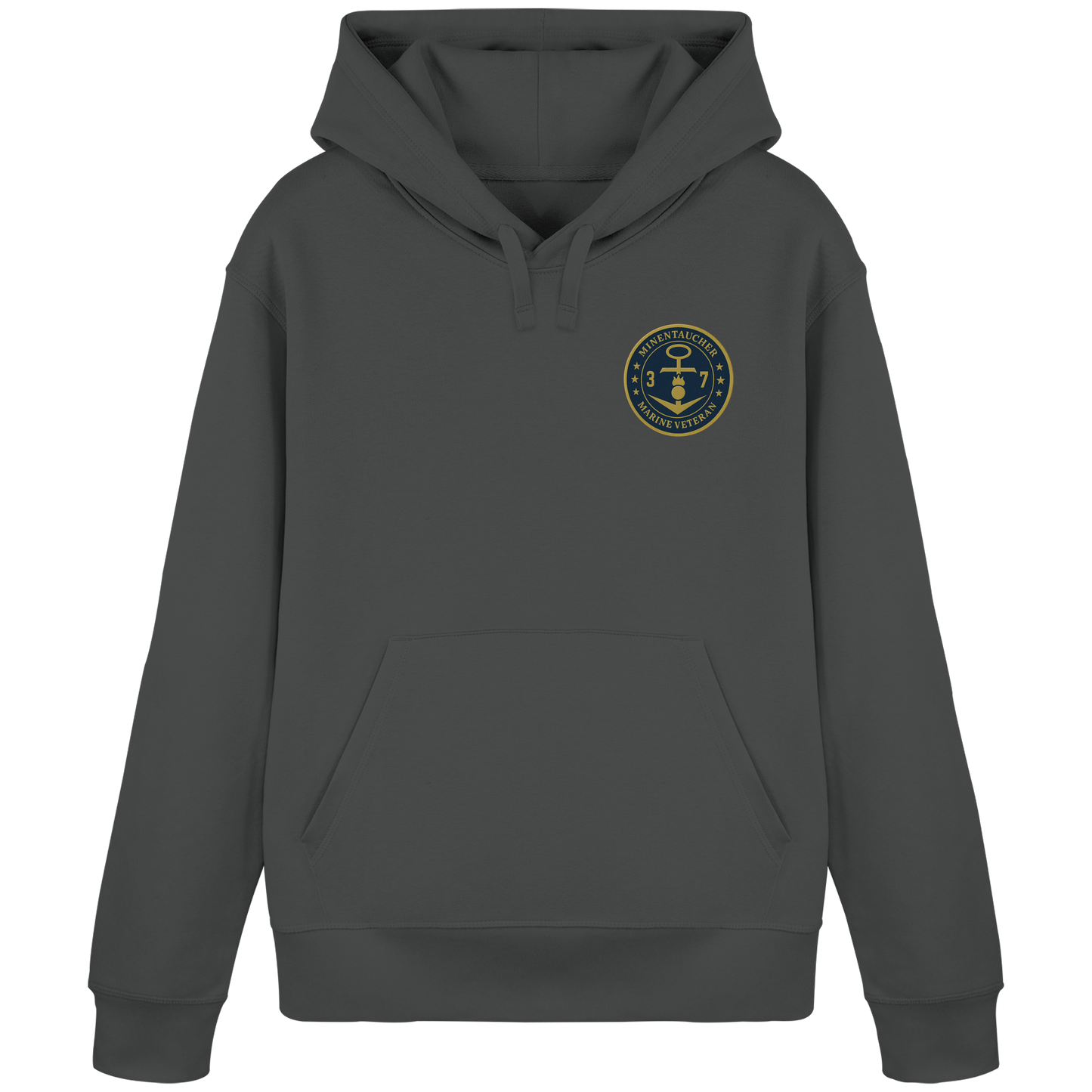 Marine Veteran 37er MINENTAUCHER - Metalleffekt - Organic Basic Hoodie