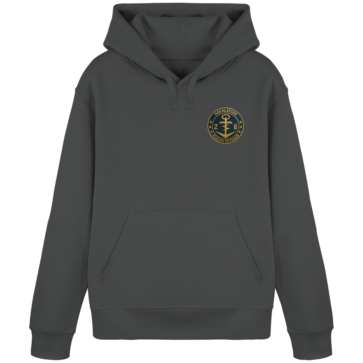 Marine Veteran 26er NAVIGATION - Metalleffekt - Organic Basic Hoodie