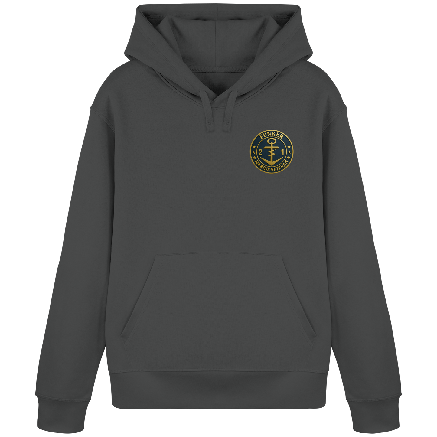 Marine Veteran 21er FUNKER - Metalleffekt - Organic Basic Hoodie