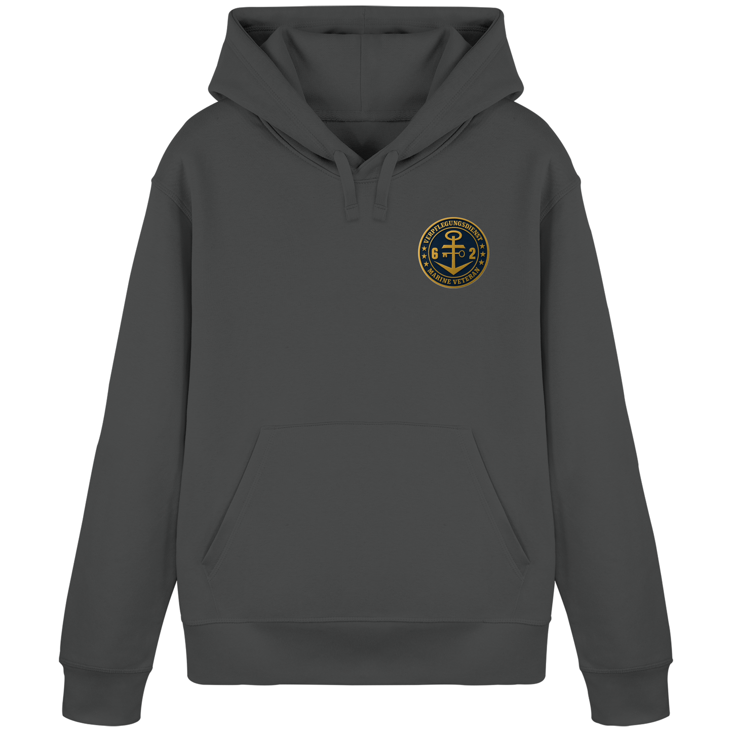 Marine Veteran 62er VERPFLEGUNGSDIENST - Metalleffekt - Organic Basic Hoodie