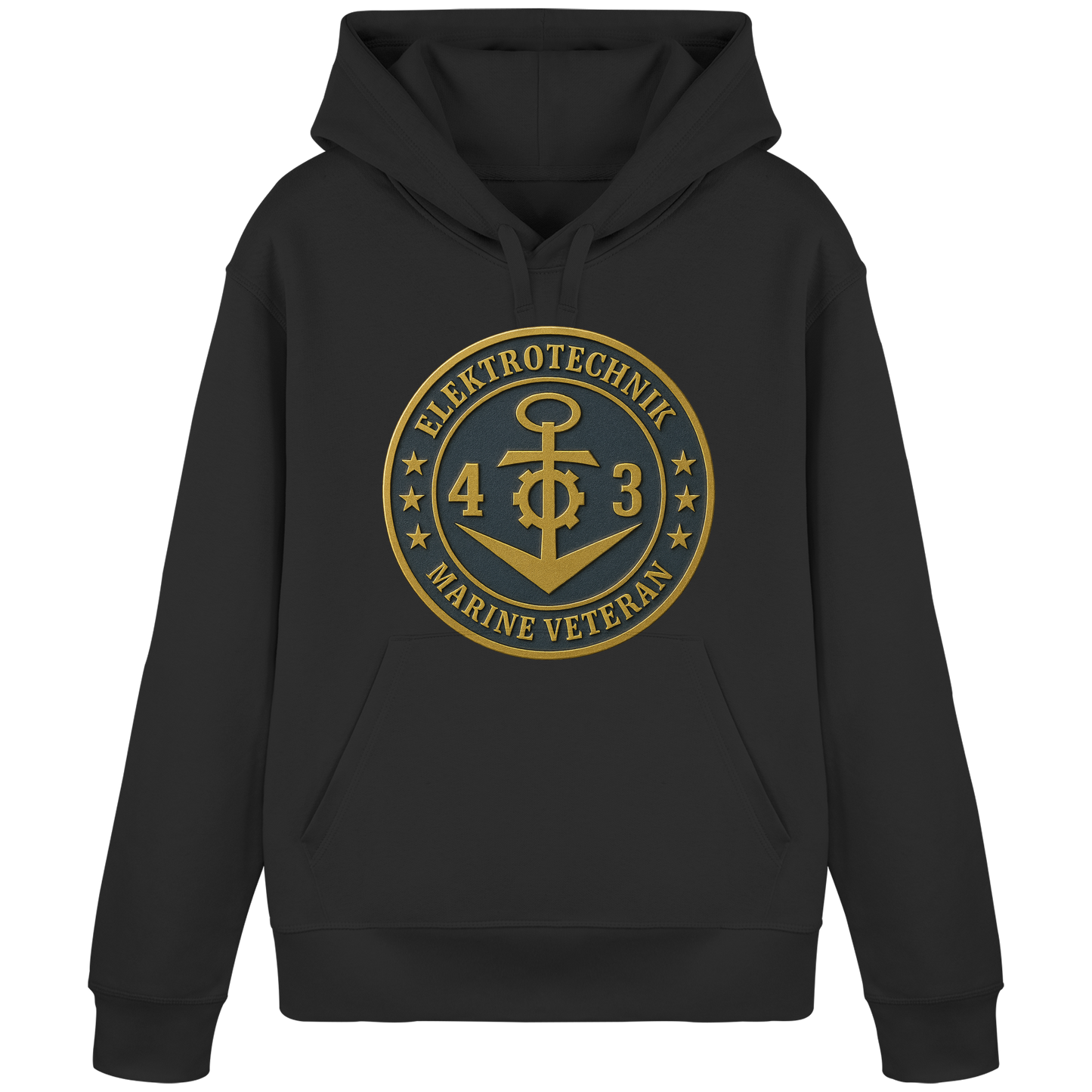 Marine Veteran 43er ELEKTROTECHNIK - Metalleffekt - Organic Basic Hoodie