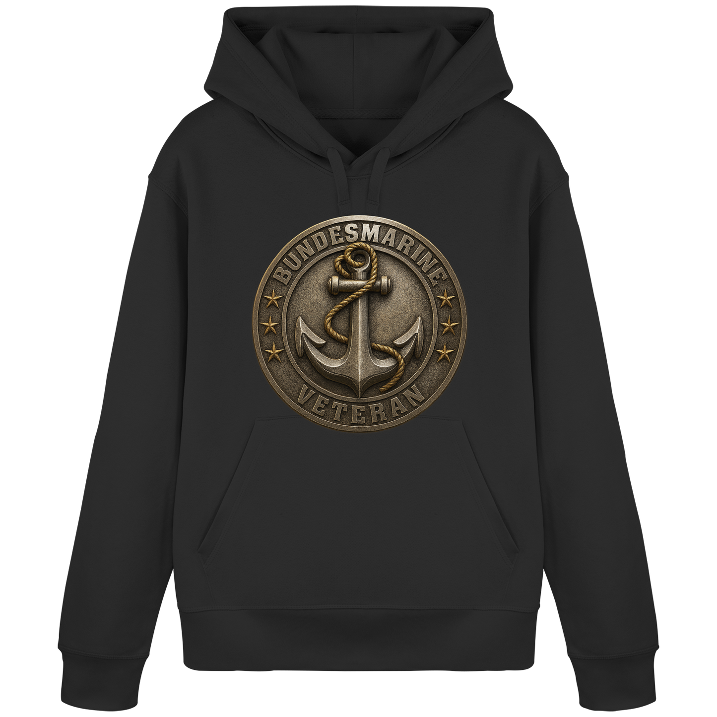Logo BUNDESMARINE - Metalleffekt - Organic Basic Hoodie
